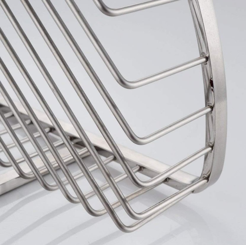 2-Tier Stainless Steel Triangle Wall Mount Shower Corner Storage Basket, Bathroom Organizer Rack Built with Hook Accessories - Image 2