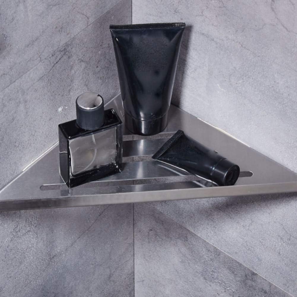Brushed Nickel Stainless Steel Triangle Wall Mount Shower Rack, Household Bathroom Accessory Storage Caddy