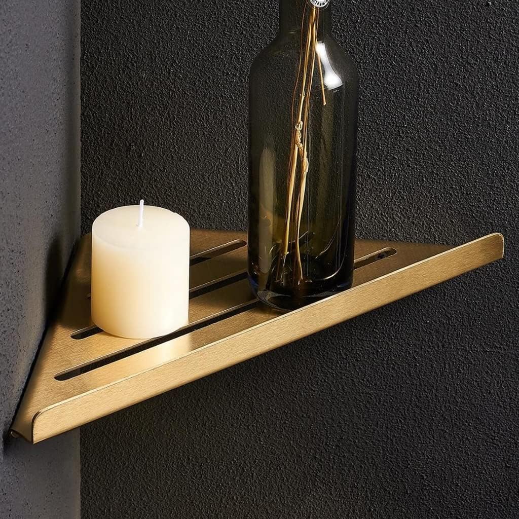 Stainless Steel Triangle Wall Mount Shower Corner Caddy, Wall Rack for Storing Shampoo, Soap and Bathroom Toiletries